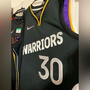 Men's Nike Stephen Curry Black Golden State Warriors 2022 Select MVP Jersey XL